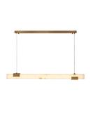 Lustre en laiton vieilli et en albâtre | Eichholtz Furore | Meubleluxe.fr