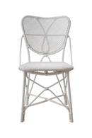Chaise de salle à manger en rotin blanc | Eichholtz Colony | Meubleluxe.fr