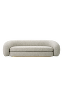 Canapé 4 places en tissu gris et laiton | Eichholtz Cosensa | Meubleluxe.fr