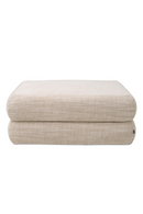 Module pouf modulable en tissu sable | Eichholtz Malaga | Meubleluxe.fr