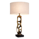 Lampe de table en laiton vieilli et en granit | Eichholtz Kearny | Meubleluxe.fr