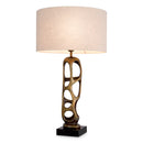 Lampe de table en laiton vieilli et en granit | Eichholtz Kearny | Meubleluxe.fr