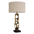 Lampe de table en laiton vieilli et en granit | Eichholtz Kearny | Meubleluxe.fr