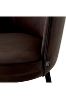 Chaise de bar en velours marron foncé | Eichholtz Grenada | Meubleluxe.fr