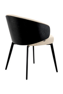 Chaise de salle à manger en tissu crème | Eichholtz Camerota | Meubleluxe.fr