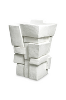 Cache-pot blanc mat | Eichholtz Santanter | OROA.fr