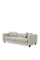 Canapé 3-4 places en tissu gris | Eichholtz Avellino | Meubleluxe.fr