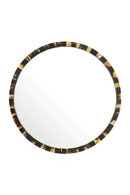 Miroir ovale en corne naturelle XL | Eichholtz Saint Jerome | OROA.fr