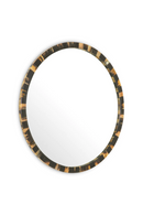 Miroir ovale en corne naturelle XL | Eichholtz Saint Jerome | OROA.fr