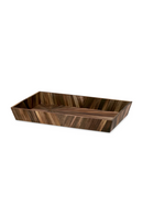Plateau de bureau marqueterie marron | Eichholtz Harvard S | OROA.fr