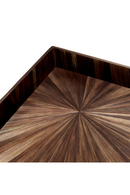 Plateau de bureau marqueterie marron | Eichholtz Harvard S | OROA.fr