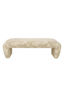 Banc tapissé en Brooklyn Sable | Eichholtz Eastborne | Meubleluxe.fr