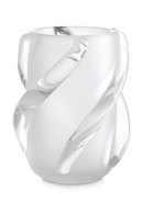 Vase en verre blanc givré | Eichholtz Celestino S | OROA.fr