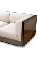 Canapé en placage d’eucalyptus haute brillance | Eichholtz Sebastian | OROA.fr