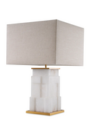Lampe de table avec base en albâtre | Eichholtz Fabiano | OROA.fr