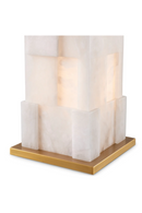 Lampe de table avec base en albâtre | Eichholtz Fabiano | OROA.fr