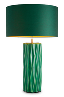 Lampe de table en céramique verte | Eichholtz Amarello | OROA.fr