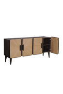 Buffet Moderne en Chêne à 4 Portes | Andrew Martin Renzo | OROA.fr