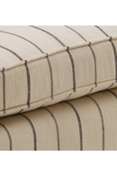 Fauteuil En Cuir A Rayures Marron | Andrew Martin Harrow | OROA.fr