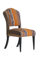 Chaise de salle à manger multicolore en laine | Andrew Martin Bacall | Meubleluxe.fr