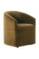 Chaise De Salle A Manger En Velours Olive | Andrew Martin Alto | OROA.fr