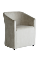 Chaise De Salle A Manger En Velours Gris | Andrew Martin Ferdinand | OROA.fr
