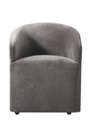 Chaise De Salle A Manger En Velours Gris | Andrew Martin Alto | OROA.fr