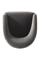 Chaise De Salle A Manger En Velours Gris | Andrew Martin Alto | OROA.fr
