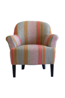 Fauteuil Courbe Rose à Motif Géométrique | Andrew Martin Victoria | OROA.fr