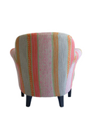 Fauteuil Courbe Rose à Motif Géométrique | Andrew Martin Victoria | OROA.fr
