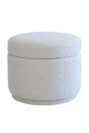Pouf de Rangement en Bouclé | Andrew Martin Tondu | OROA.fr
