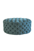 Pouf Capitonné en Velours | Andrew Martin Rondo | OROA.fr