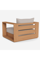 Fauteuil lounge pivotant d'extérieur en teck | Andrew Martin Bora | OROA.fr