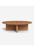 Table basse ronde d'extérieur en teck | Andrew Martin Caicos | OROA.fr