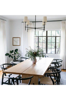 Lustre Linéaire à Abat-jour en Lin | Andrew Martin Bryant | OROA.fr