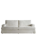 Canapé 4 places en lin blanc | Andrew Martin Strand | Meubleluxe.fr