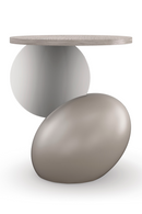 Table d'appoint circulaire en métal | Andrew Martin Onyx | Meubleluxe.fr