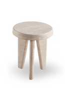 Table d'appoint d'extérieur en travertin | Andrew Martin Lucca | OROA.fr