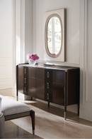 Miroir Ovale en Résine Taupe | Caracole Oxford