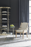 Étagère semi-circulaire en laiton | Caracole Away | Meubleluxe.fr