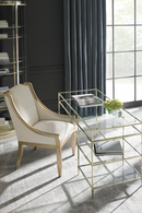 Étagère semi-circulaire en laiton | Caracole Away | Meubleluxe.fr