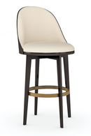 Tabouret de bar en cuir végétalien | Caracole Another Round | OROA.fr