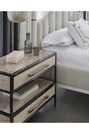 Table de chevet en bois à motifs | Caracole Impressions | Meubleluxe.fr