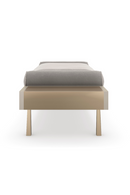 Banc Moderne en Mohair Gris | Caracole Roll Play | Meubleluxe.fr