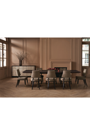 Chaise de salle à manger en velours taupe | Caracole Caress | OROA.fr