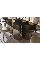 Chaise de salle à manger tapissée beige | Caracole Apollo | OROA.fr