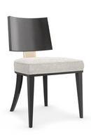 Chaise de salle à manger noire en bois courbé (2) | Caracole Champagne | OROA.fr