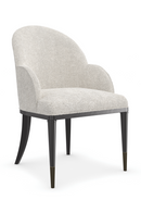 Chaise de salle à manger en chenille blanche | Caracole Nuage | OROA.fr