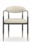 Fauteuil de salle à manger à cadre bronze | Caracole Epoch | OROA.fr