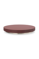Plateau d’appoint rond rouge pour cocktails | Caracole Radius | OROA.fr